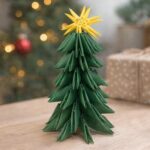 Kit d'origami 3D de sapin