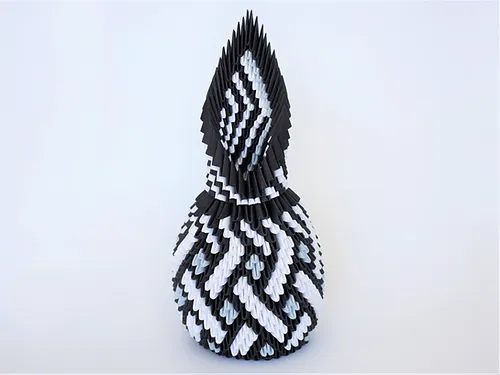 Kit d'origami 3D de vase Eclipse