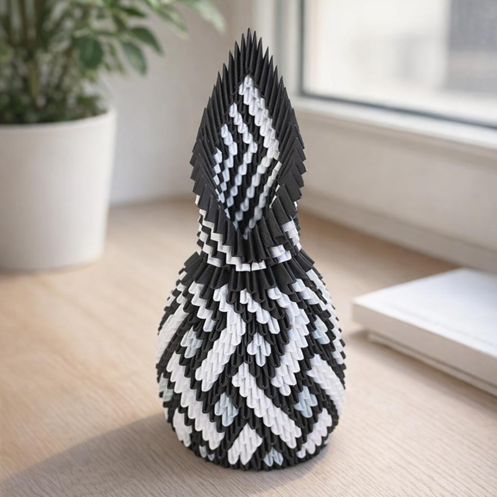 Kit d'origami 3D de vase Eclipse