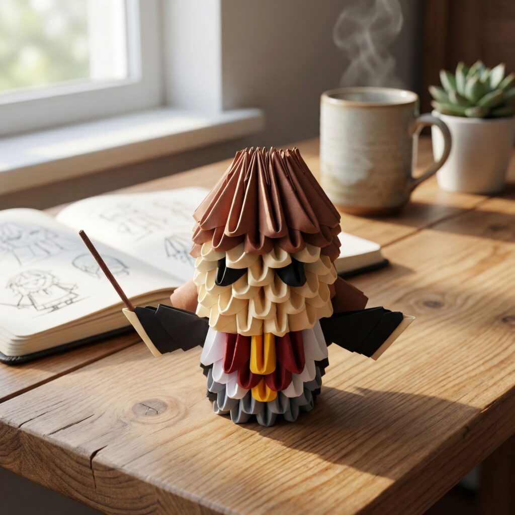 Kit d'origami 3D d'Hermione Granger Kit d'origami 3D d'Hermione Granger
