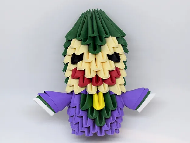 Kit d'origami 3D du Joker