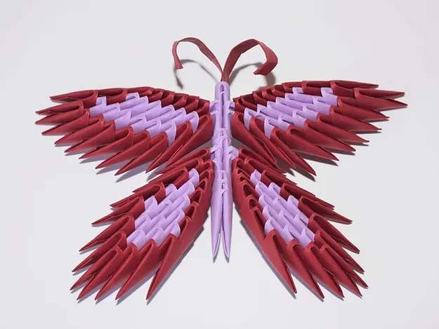 Kit d'origami 3D d'un papillon