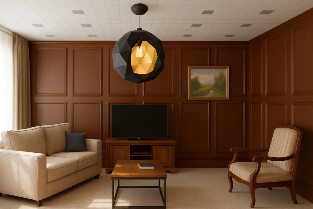 Lampe géode en papercraft 3D