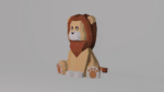 Lion en papercraft 3D