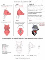 Loup en papercraft 3D