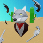 Loup en papercraft 3D