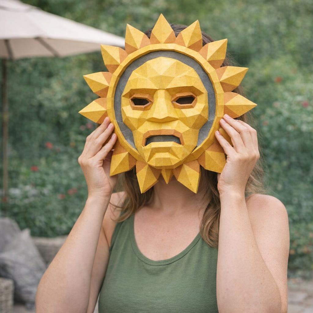 Masque Totem Soleil