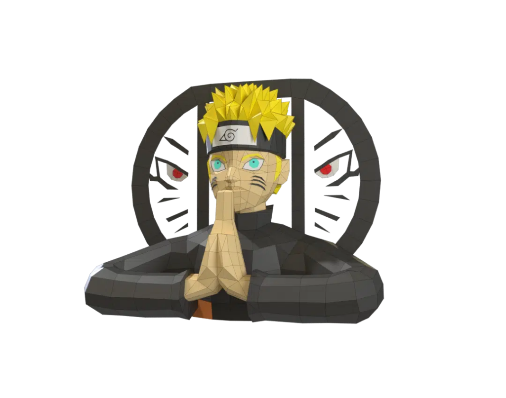 Naruto – Ninja légendaire en papercraft 3D