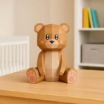 Ourson en papercraft 3D