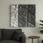 Panneau mural géométrique en papercraft 3D