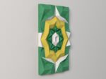 Panneau mural géométrique en papercraft 3D