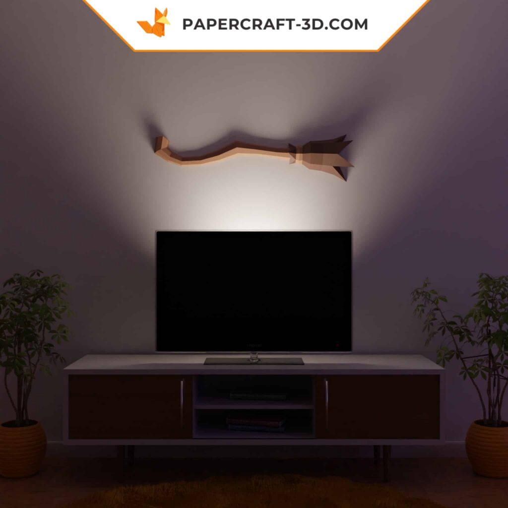 Papercraft balai de sorcière Halloween en origami