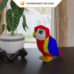 Papercraft bébé Ara en 3D