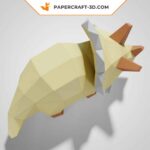 Papercraft bébé Triceratops en 3D
