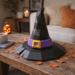 Papercraft chapeau de sorcière pour Halloween en 3D