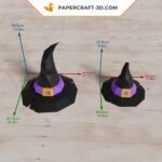 Papercraft chapeau de sorcière pour Halloween en 3D