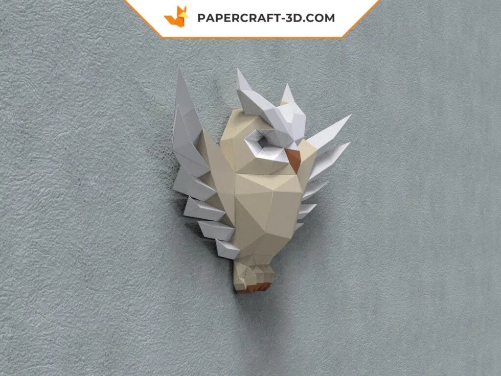 Papercraft chouette en relief 3D