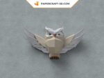 Papercraft chouette en relief 3D