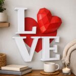 Papercraft cœur en 3D