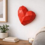 Papercraft cœur en 3D