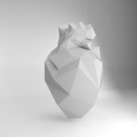 Papercraft cœur en glace 3D