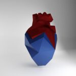 Papercraft cœur en glace 3D