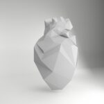 Papercraft cœur en glace 3D