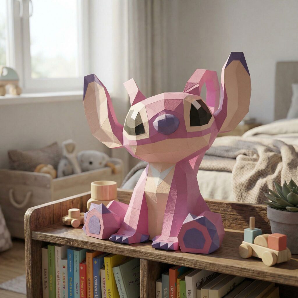 Papercraft d'Angel Stitch en 3D