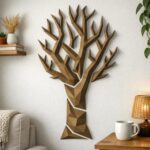 Papercraft d'arbre murale simpliste en 3D
