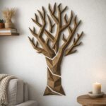 Papercraft d'arbre murale simpliste en 3D