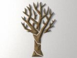 Papercraft d'arbre murale simpliste en 3D