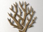 Papercraft d'arbre murale simpliste en 3D