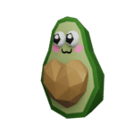 Papercraft d'avocat avec cœur en 3D