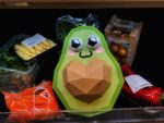 Papercraft d'avocat avec cœur en 3D