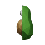 Papercraft d'avocat avec cœur en 3D