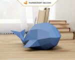 Papercraft de baleine facile pour enfant en 3D