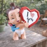 Papercraft de bébé Cupidon en 3D