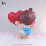 Papercraft de bébé Cupidon en 3D