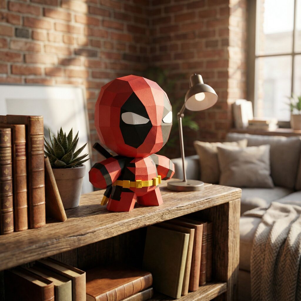 Papercraft de bébé Deadpool en 3D