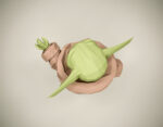 Papercraft de bébé Yoda star wars en origami