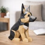 Papercraft de berger allemand en origami