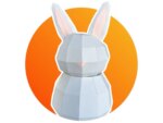 Papercraft de boîte lapin en origami