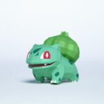 Papercraft de Bulbizarre Pokemon en 3D