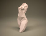 Papercraft de buste féminin en 3D