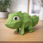 Papercraft de caméléon en 3D