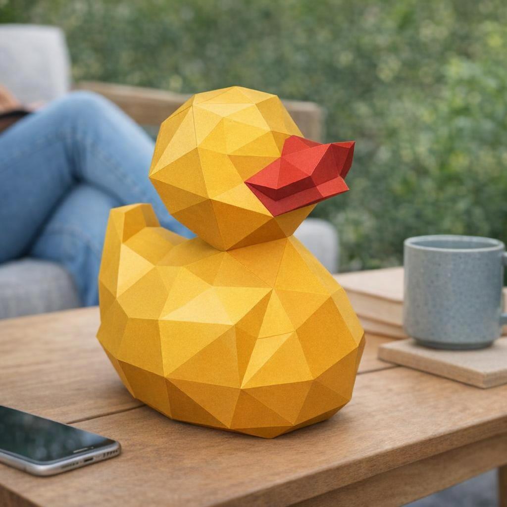 Papercraft de canard en 3D