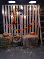 Papercraft de cerf sortant du mur en 3D