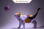 Papercraft de chat en 3D