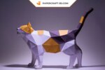 Papercraft de chat en 3D