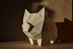 Papercraft de cochon pour tirelire en origami